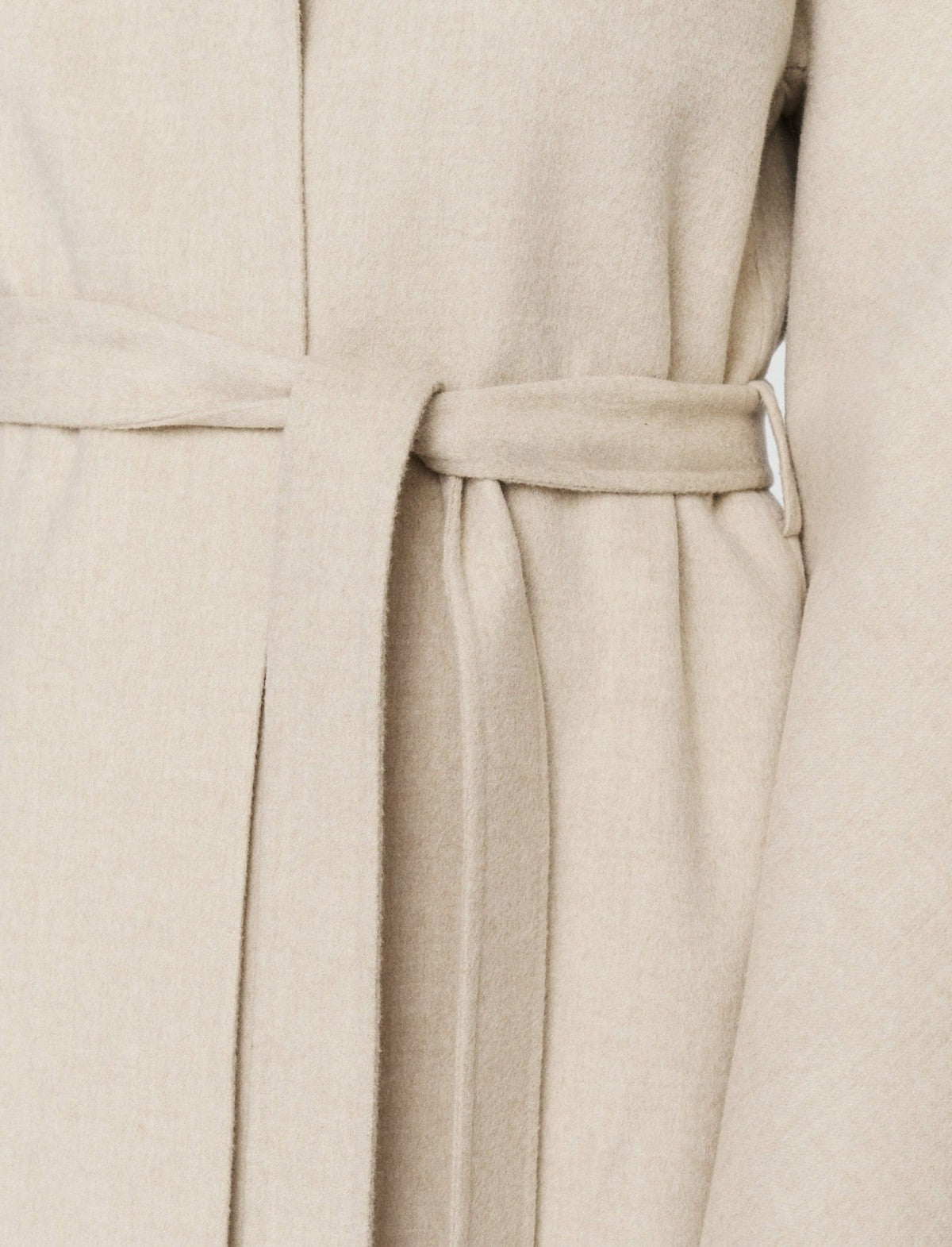 JOSEPH Fashion Women Light Double Face Cranwood Coat Oat Melange