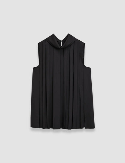 JOSEPH Fashion Women Joseph Plissé Bergere Blouse Black