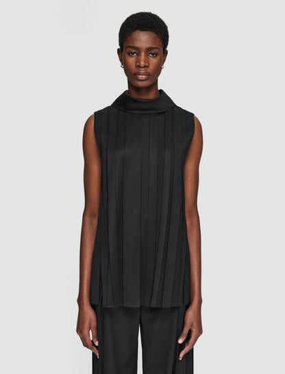JOSEPH Fashion Women Joseph Plissé Bergere Blouse Black