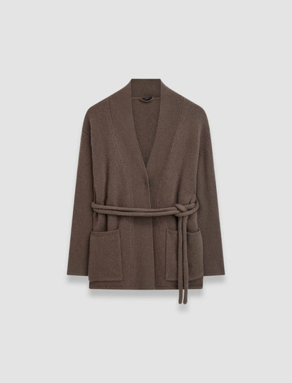 JOSEPH Fashion Women Luxe Cashmere Cardigan Carob
