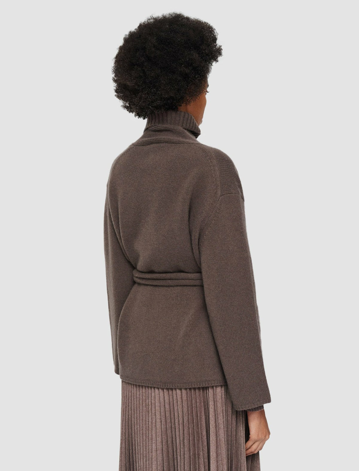 JOSEPH Fashion Women Luxe Cashmere Cardigan Carob