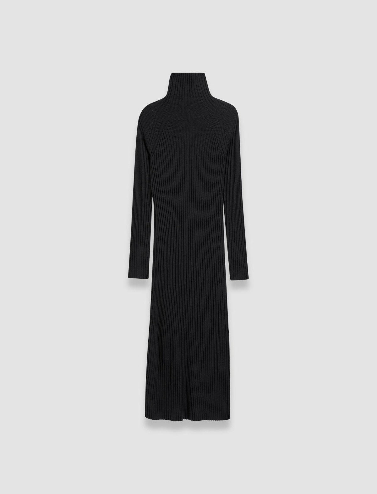 JOSEPH Fashion Women Merino Silk Rib Dress Black