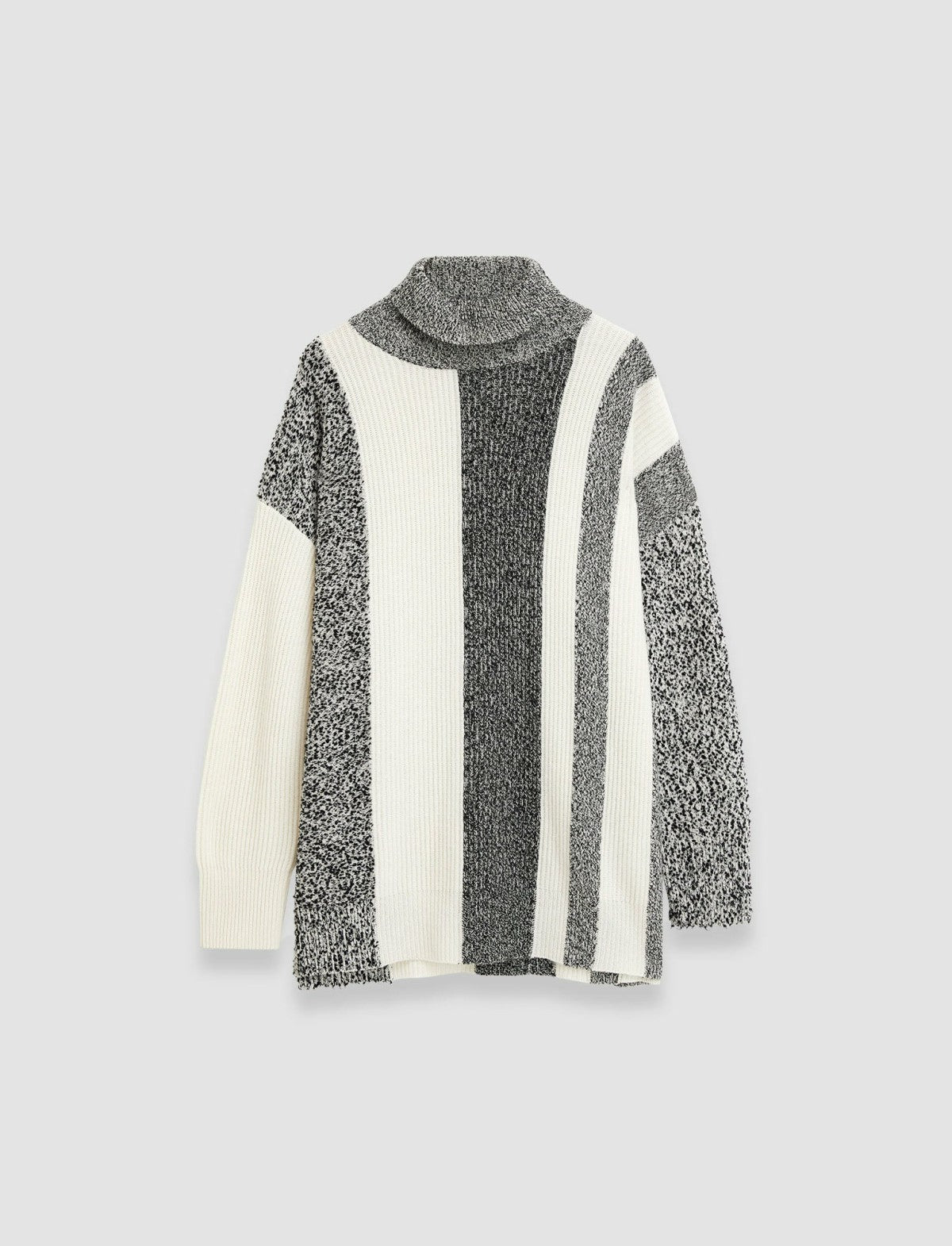 JOSEPH Fashion Women Joseph Bold Stripes High Neck Jumper Ivory/Black