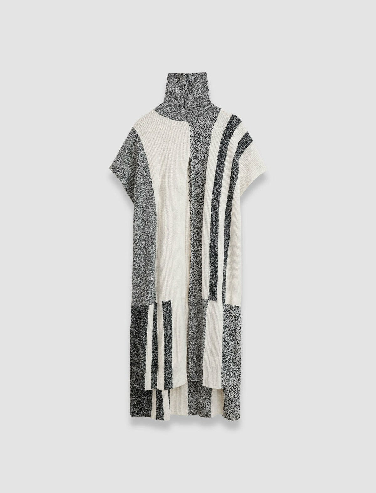 JOSEPH Fashion Women Joseph Bold Stripes Poncho Ivory/Black