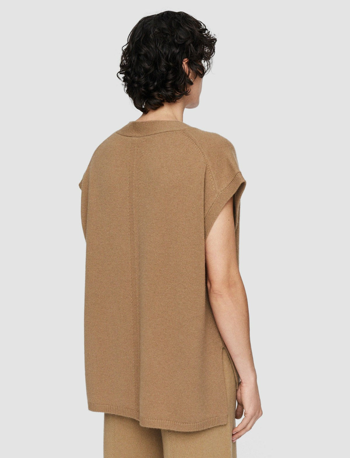 JOSEPH Fashion Women Light Pure Cashmere Vest Oak