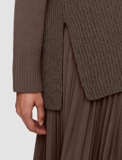JOSEPH Fashion Women Luxe Cashmere Vest Carob