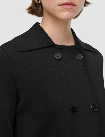 JOSEPH Fashion Women Milano Knit Stretch Short Jacket Black