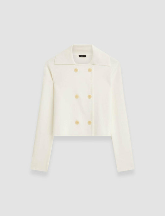 JOSEPH Fashion Women Milano Knit Stretch Short Jacket Ivory