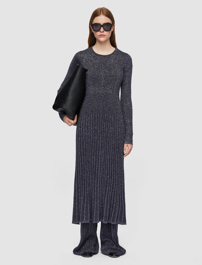 JOSEPH Fashion Women Lurex Knit Dress Aurora