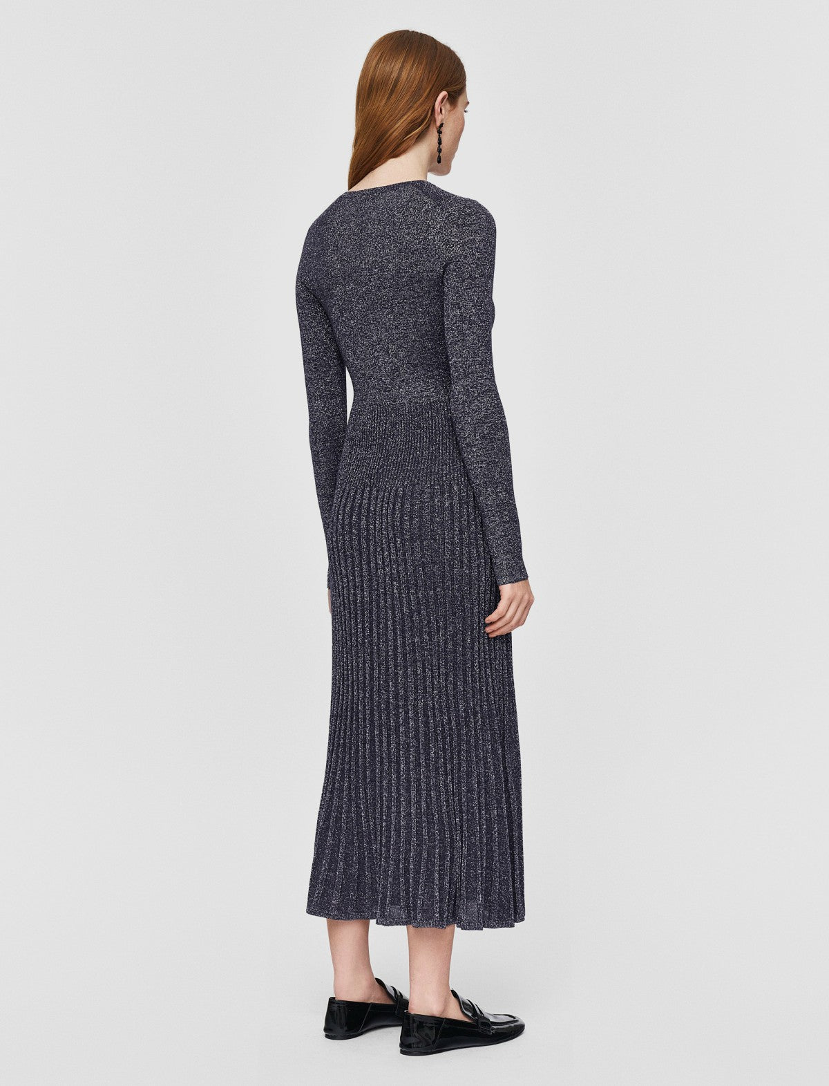 JOSEPH Fashion Women Lurex Knit Dress Aurora