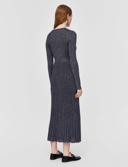 JOSEPH Fashion Women Lurex Knit Dress Aurora