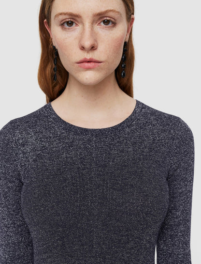 JOSEPH Fashion Women Lurex Knit Dress Aurora