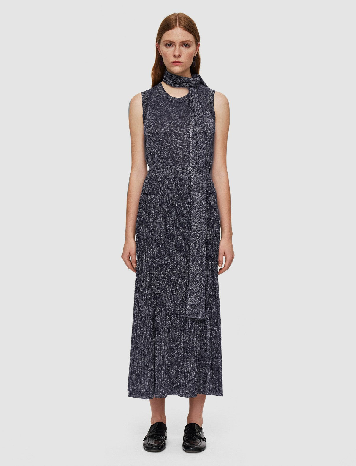 JOSEPH Fashion Women Lurex Knit Skirt Aurora