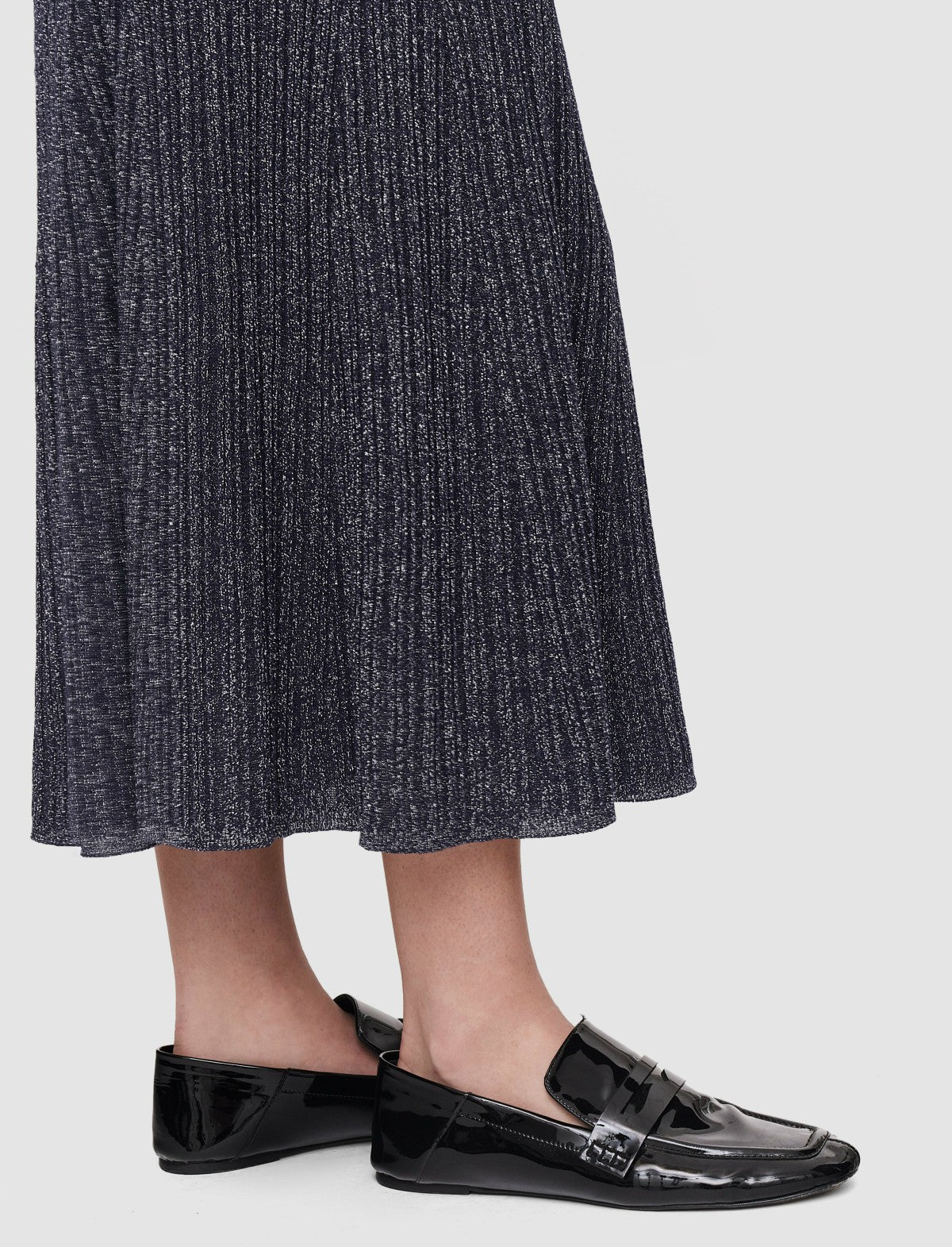 JOSEPH Fashion Women Lurex Knit Skirt Aurora
