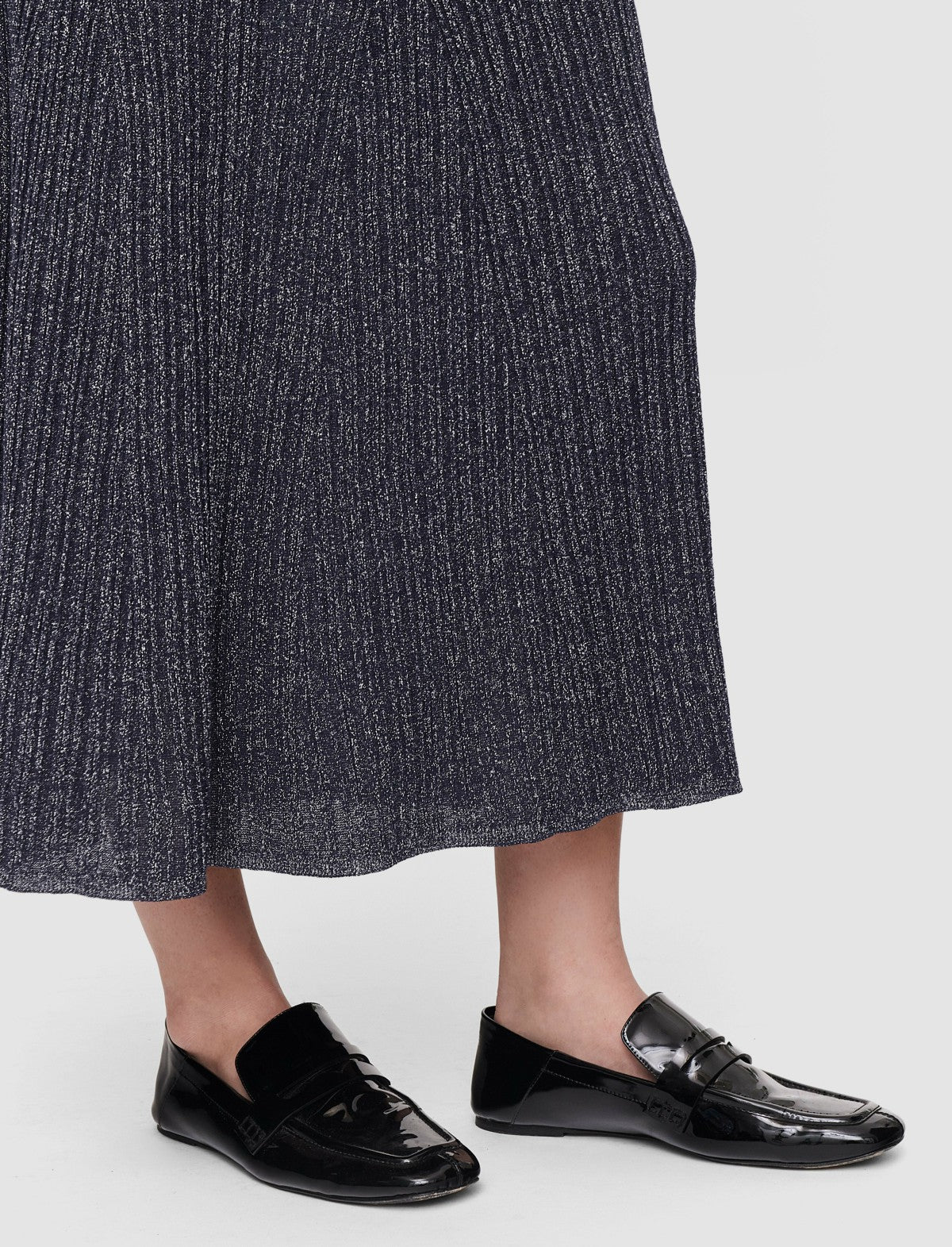 JOSEPH Fashion Women Lurex Knit Skirt Aurora