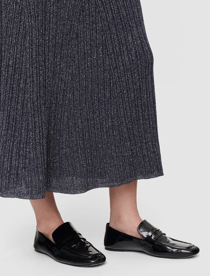 JOSEPH Fashion Women Lurex Knit Skirt Aurora