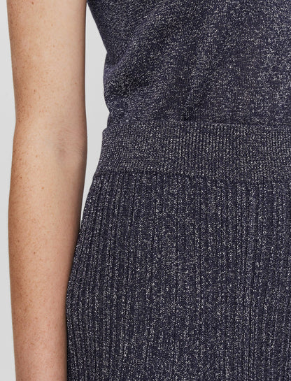 JOSEPH Fashion Women Lurex Knit Skirt Aurora