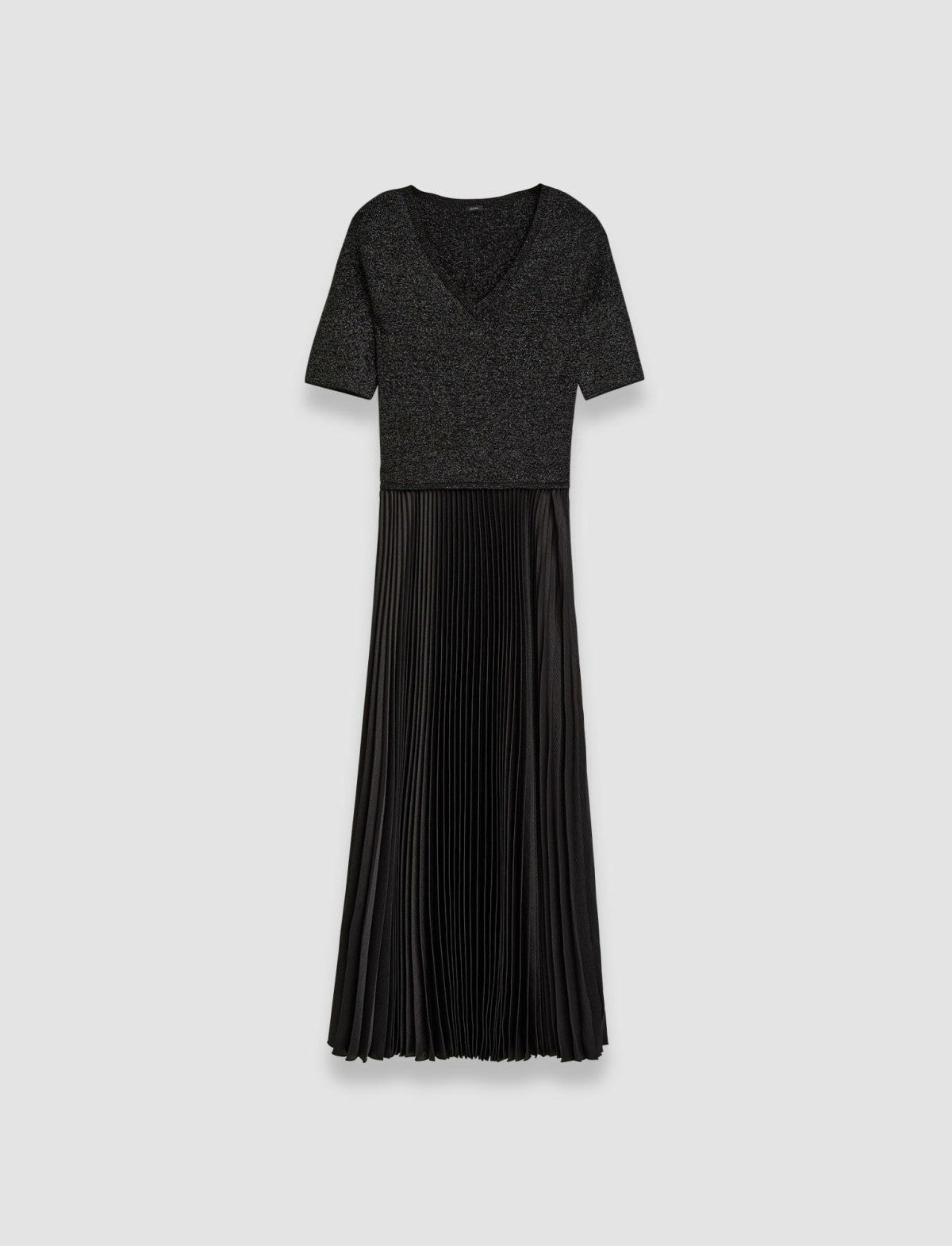 JOSEPH Fashion Women Domat Pleated Lurex Dress Black