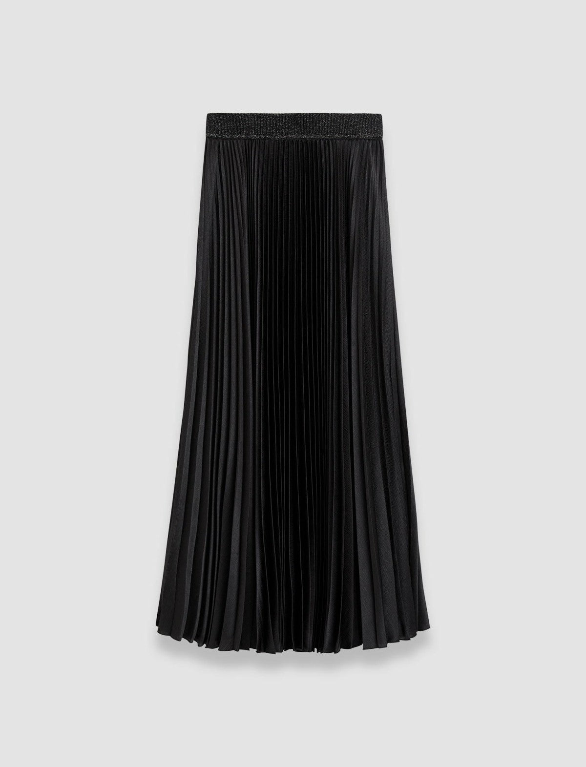 JOSEPH Fashion Women Amelie Pleated Lurex Skirt Black