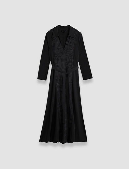 JOSEPH Fashion Women Lace Knit Dress Black