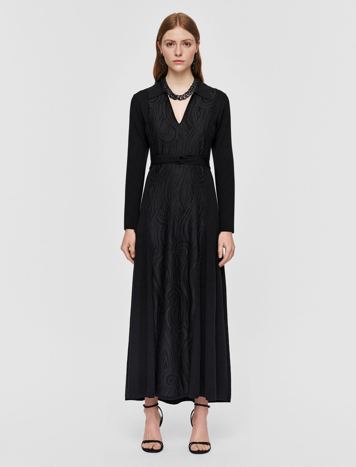 JOSEPH Fashion Women Lace Knit Dress Black