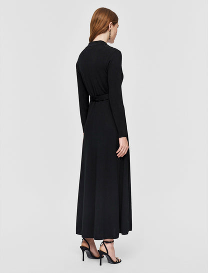 JOSEPH Fashion Women Lace Knit Dress Black