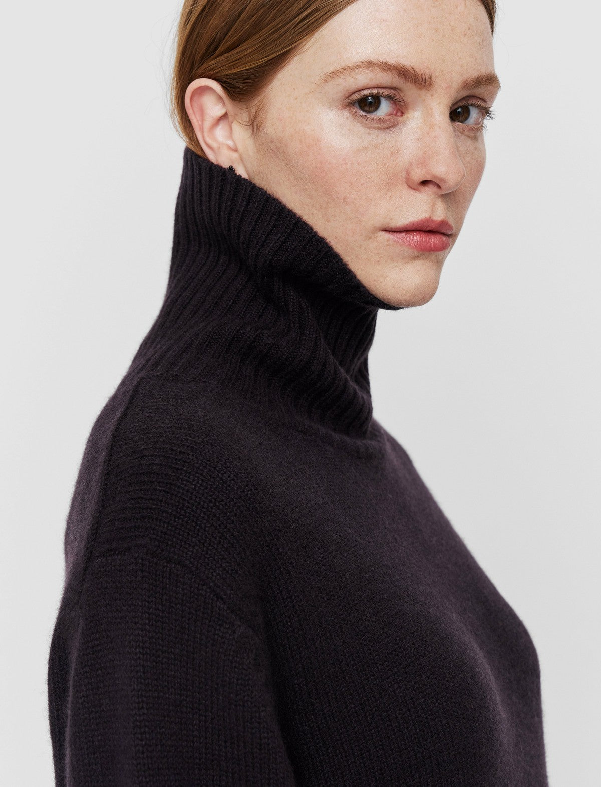 JOSEPH Fashion Women Luxe Cashmere High Neck Jumper Aurora