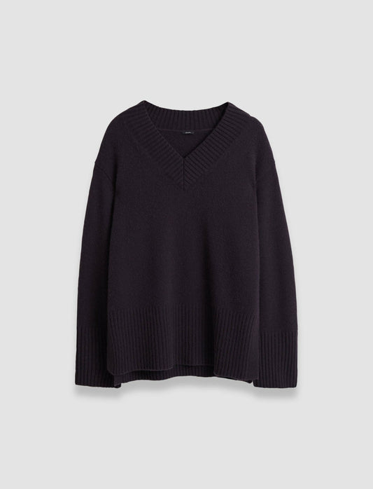 JOSEPH Fashion Women Luxe Cashmere V Neck Jumper Aurora