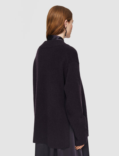 JOSEPH Fashion Women Luxe Cashmere V Neck Jumper Aurora