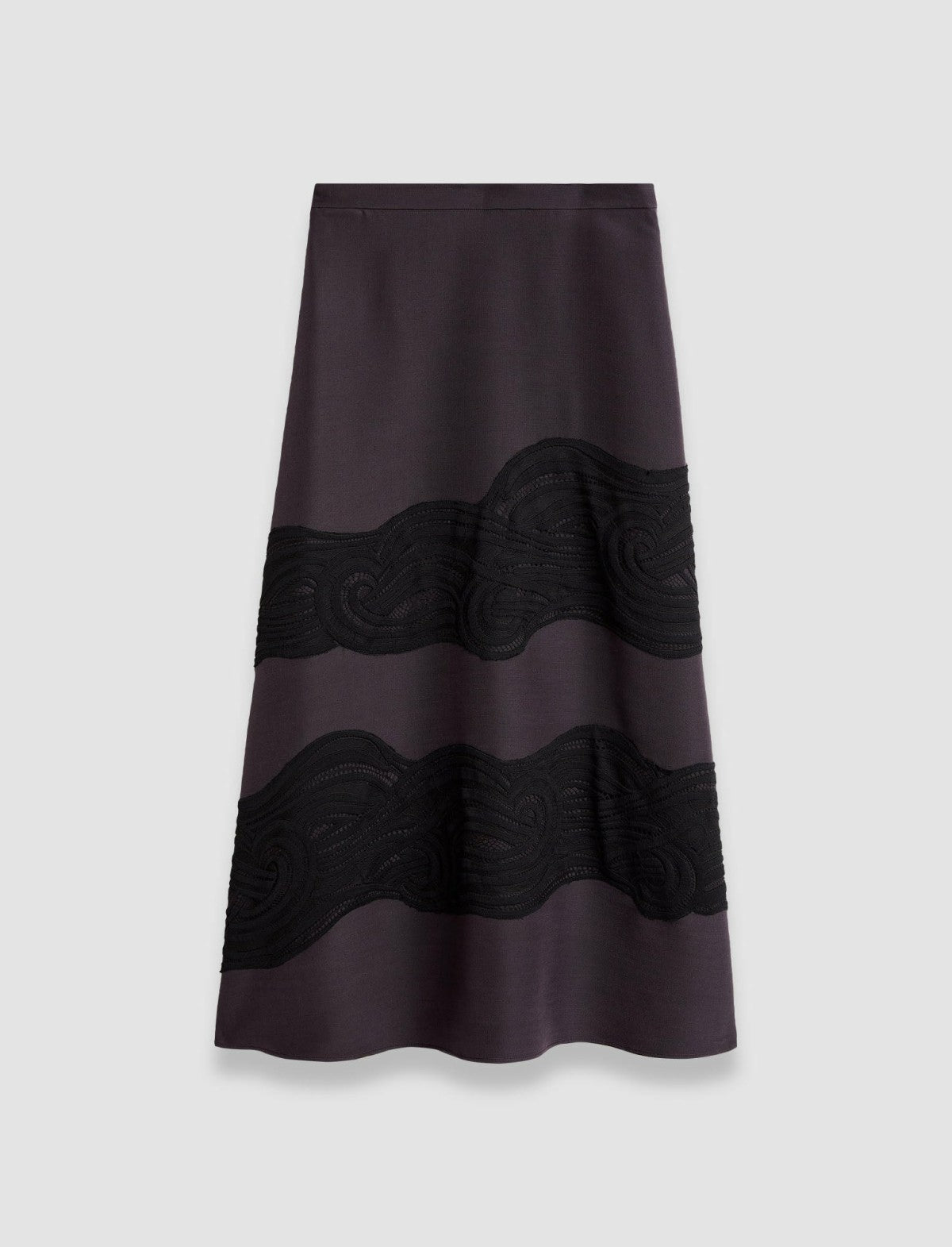 JOSEPH Fashion Women Madone Evening Silk Blend Lace Skirt Aurora