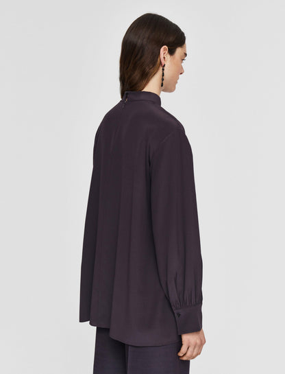 JOSEPH Fashion Women Rivoli Silk Crepe de Chine Blouse Aurora