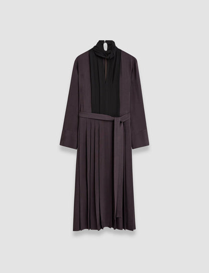 JOSEPH Fashion Women Duris Evening Silk Blend Dress Aurora