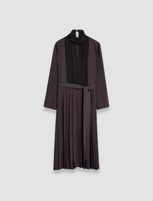 JOSEPH Fashion Women Duris Evening Silk Blend Dress Aurora