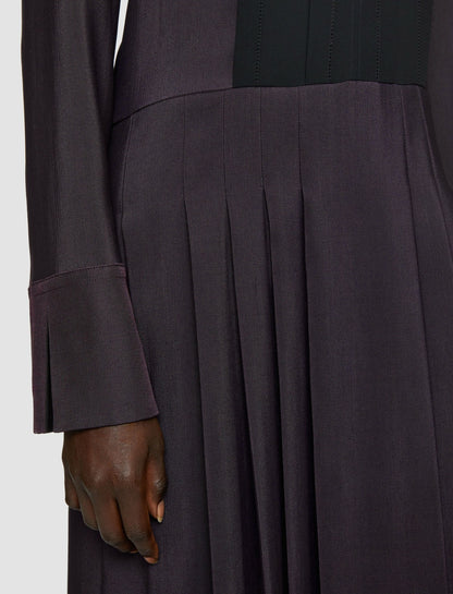 JOSEPH Fashion Women Duris Evening Silk Blend Dress Aurora