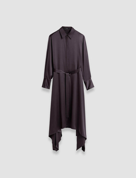 JOSEPH Fashion Women Cyprien Silk Satin Dress Aurora