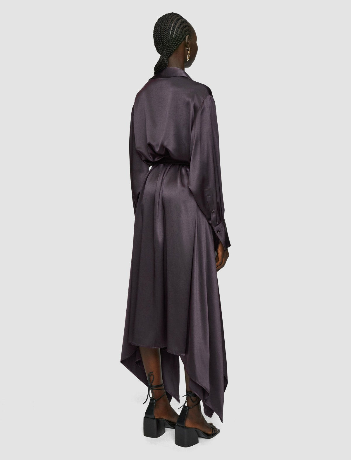 JOSEPH Fashion Women Cyprien Silk Satin Dress Aurora