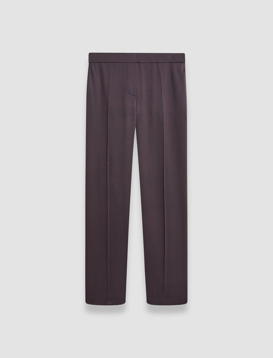 JOSEPH Fashion Women Tova Silk Satin Trousers Aurora