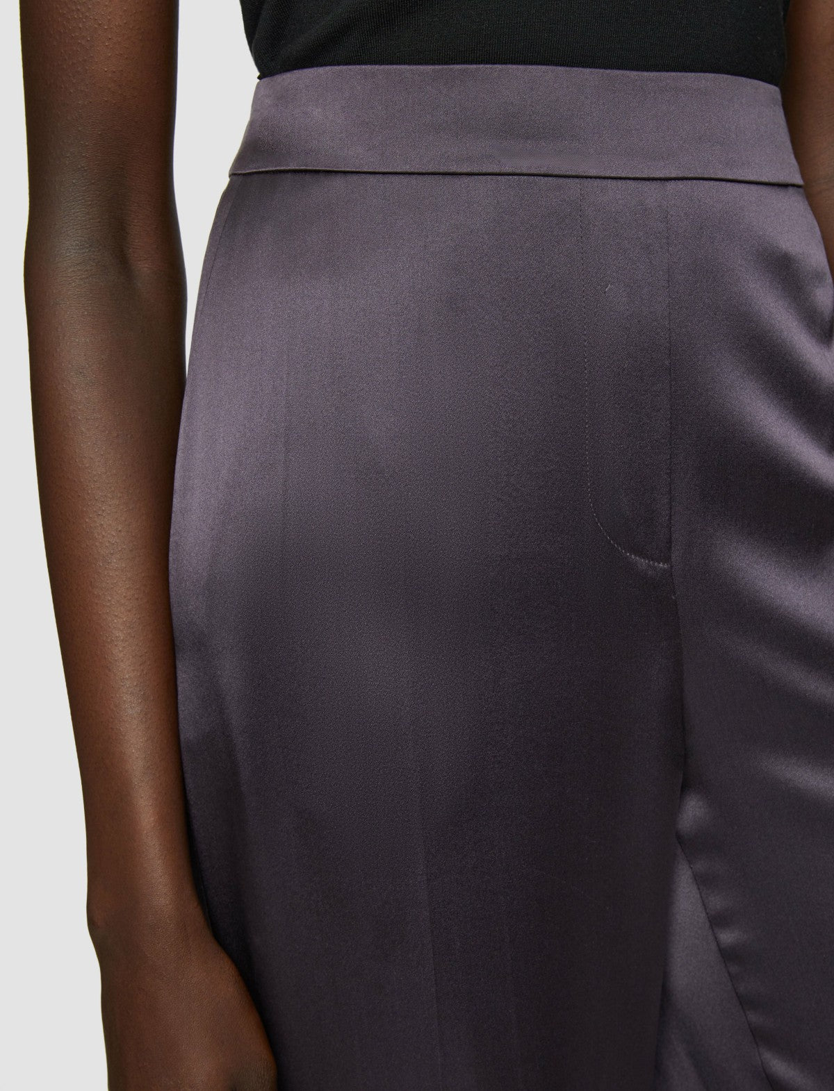 JOSEPH Fashion Women Tova Silk Satin Trousers Aurora