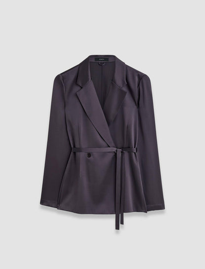 JOSEPH Fashion Women Joubert Silk Satin Jacket Aurora