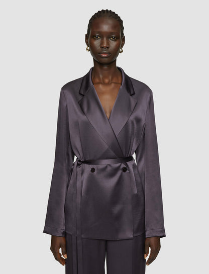 JOSEPH Fashion Women Joubert Silk Satin Jacket Aurora