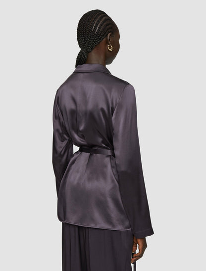 JOSEPH Fashion Women Joubert Silk Satin Jacket Aurora