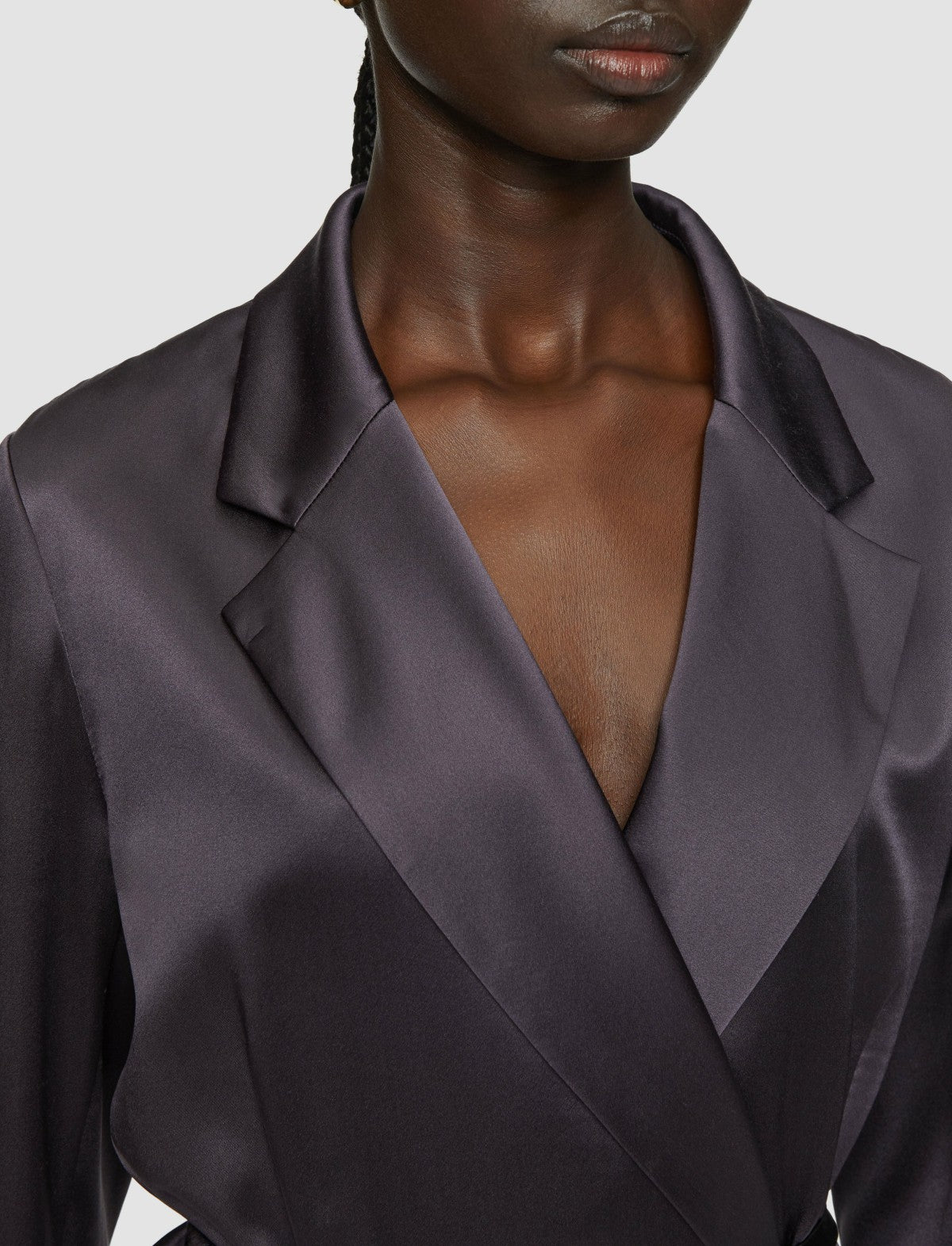 JOSEPH Fashion Women Joubert Silk Satin Jacket Aurora