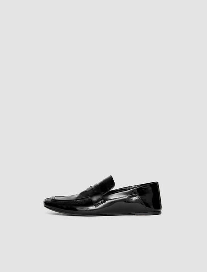 JOSEPH Fashion Women Patent Leather Loafers Black