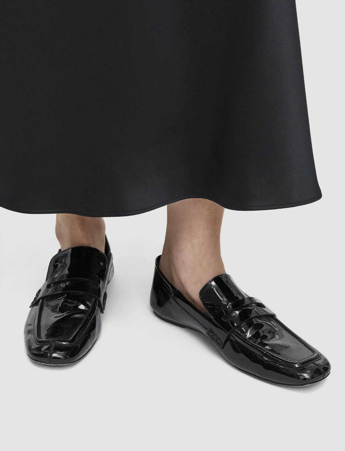 JOSEPH Fashion Women Patent Leather Loafers Black
