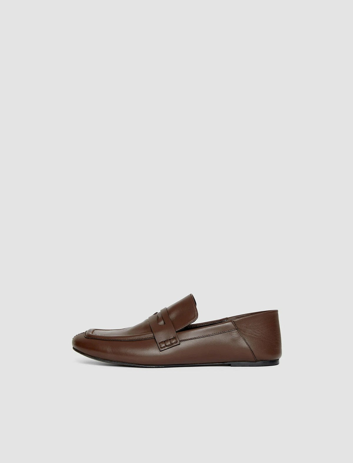 JOSEPH Fashion Women Leather Loafers Arabica