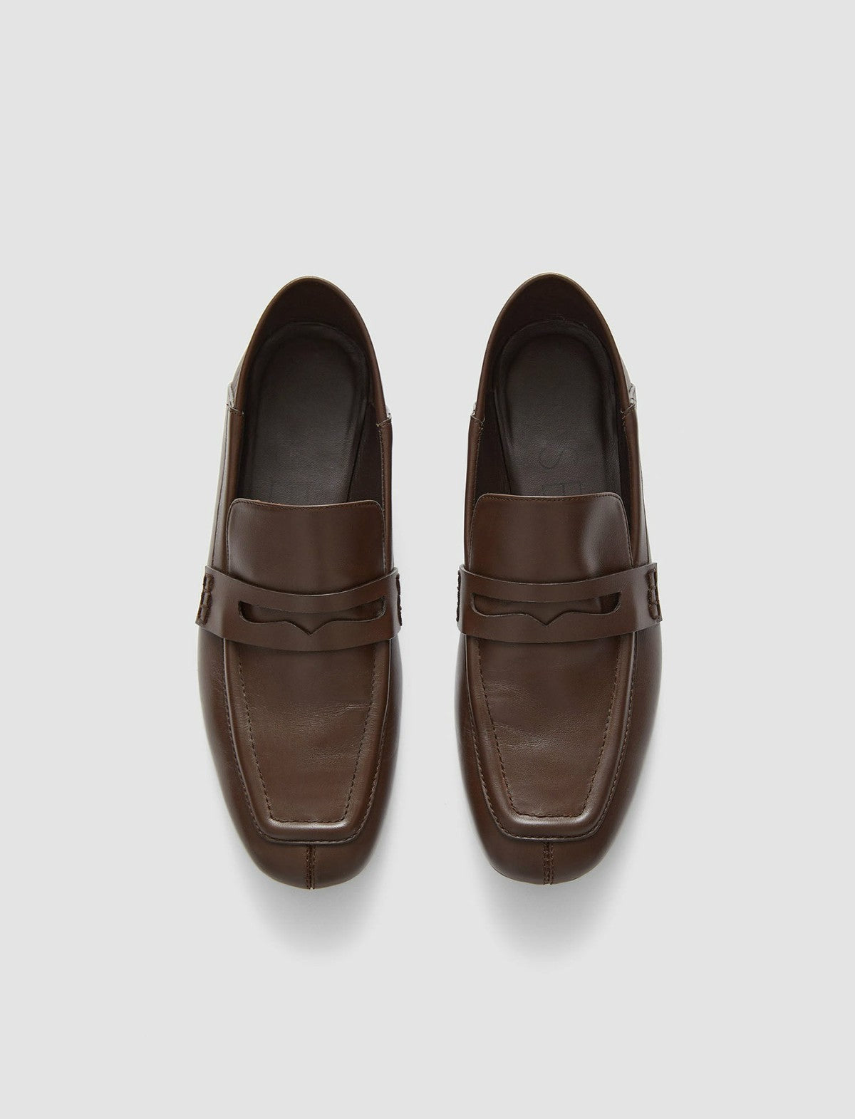 JOSEPH Fashion Women Leather Loafers Arabica