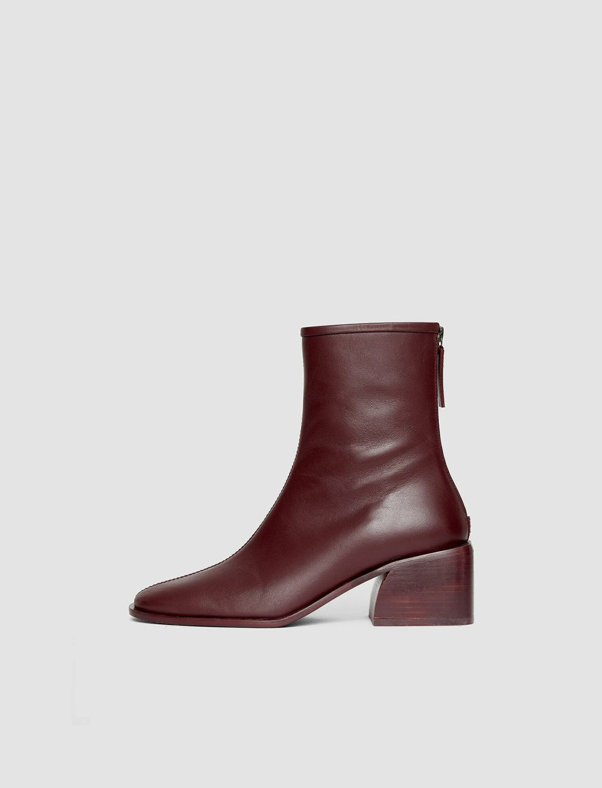 JOSEPH Fashion Women Leather Ankle Boots Merlot