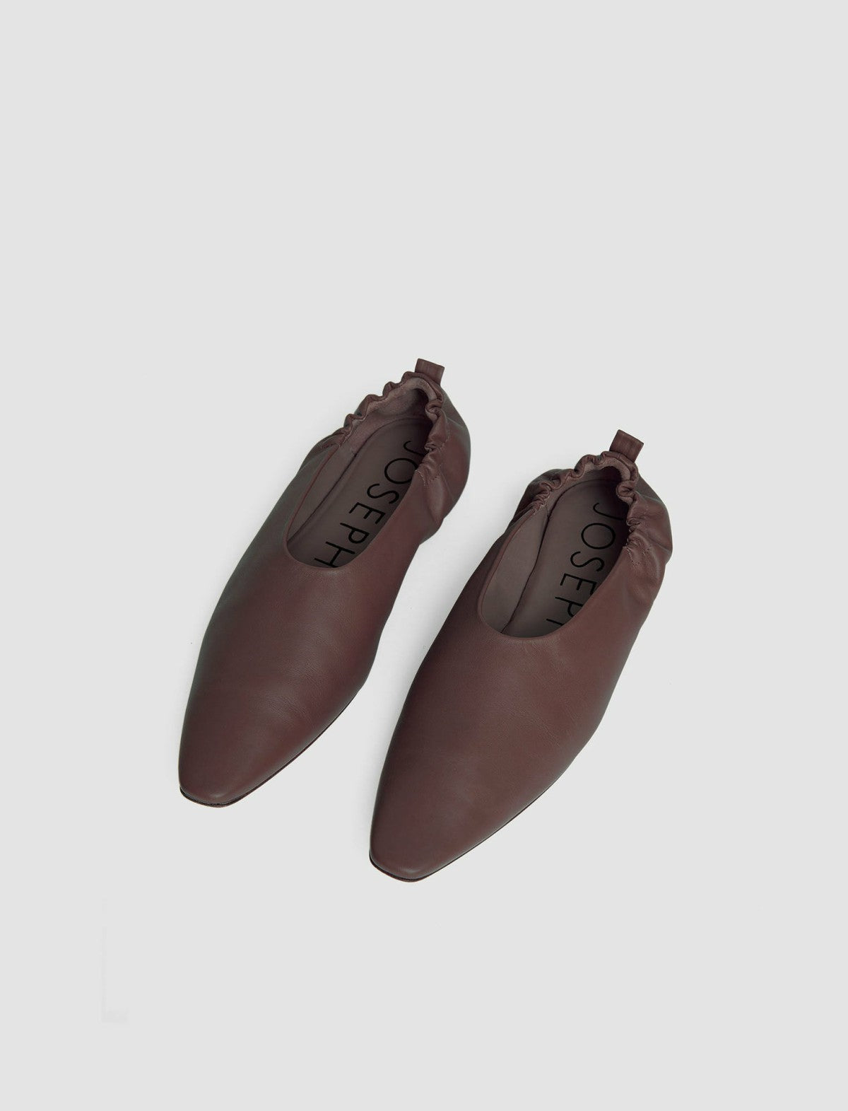 JOSEPH Fashion Women Leather Pointy Ballerina Shoes Arabica