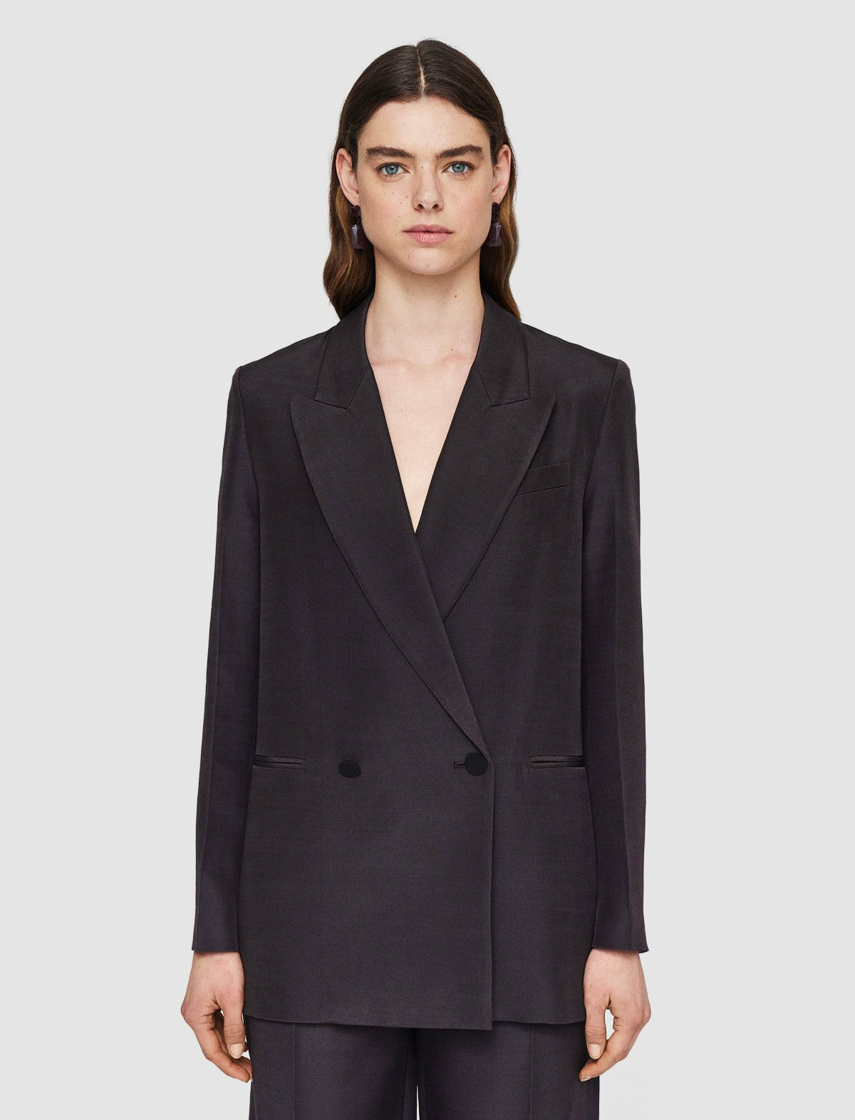 JOSEPH Fashion Women Joly Evening Silk Blend Jacket Aurora