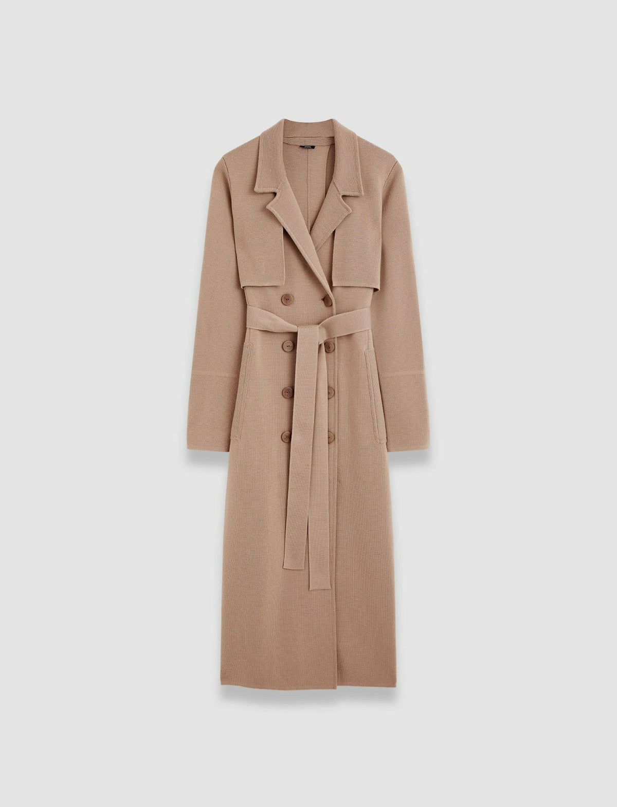 JOSEPH Fashion Women Milano Knitted Wool Coat Blusher